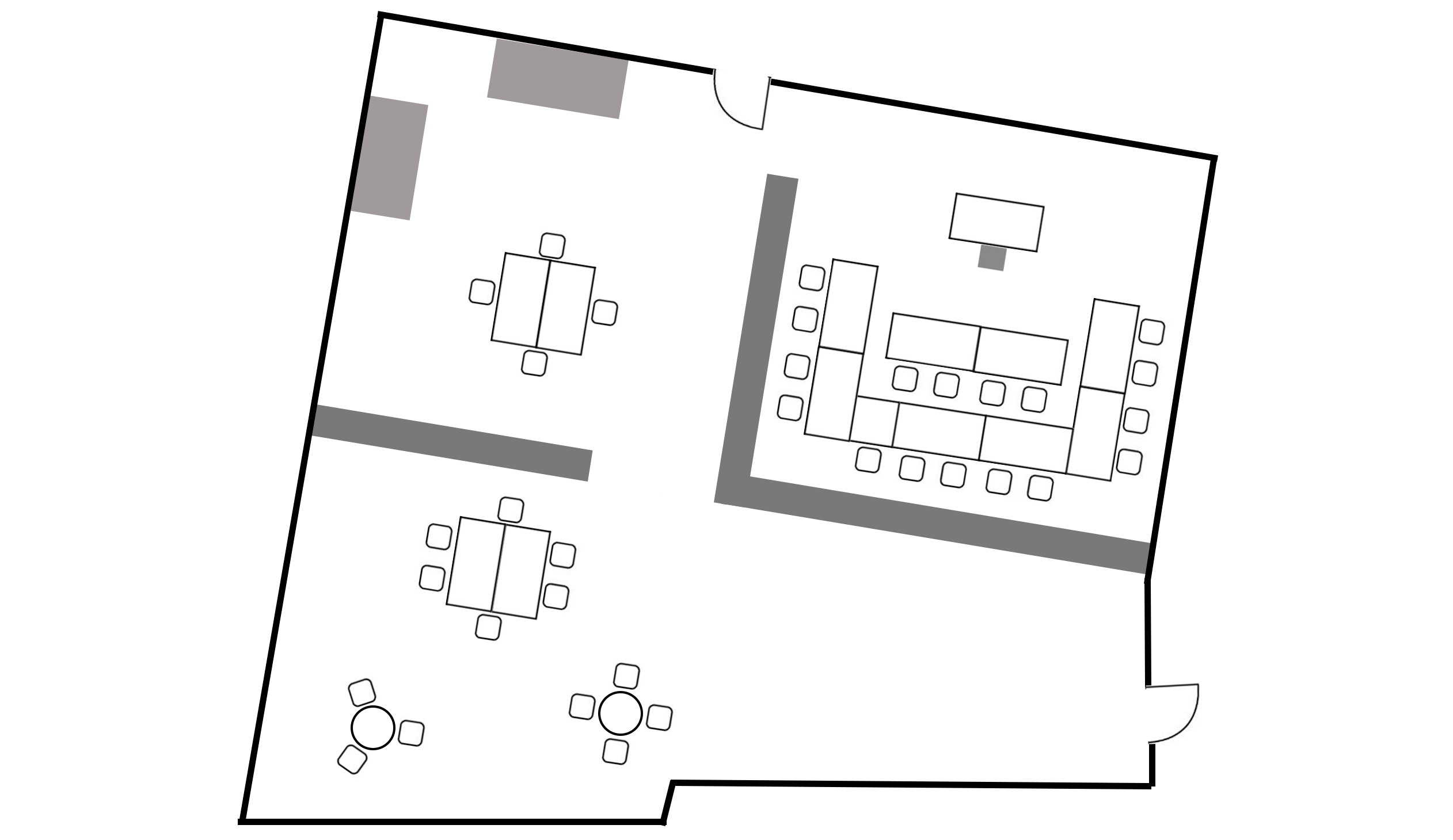 Grundrissplan Sitzungszimmer Aare Leibefeld